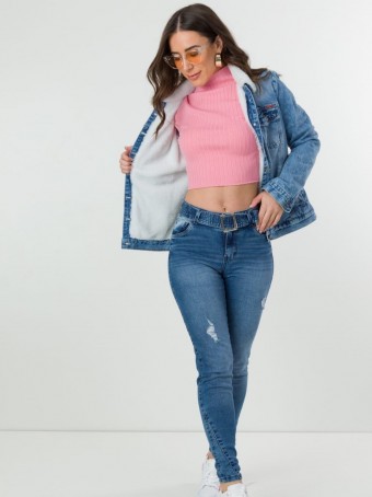 Jaqueta Jeans Feminina Hoje Specific 22175